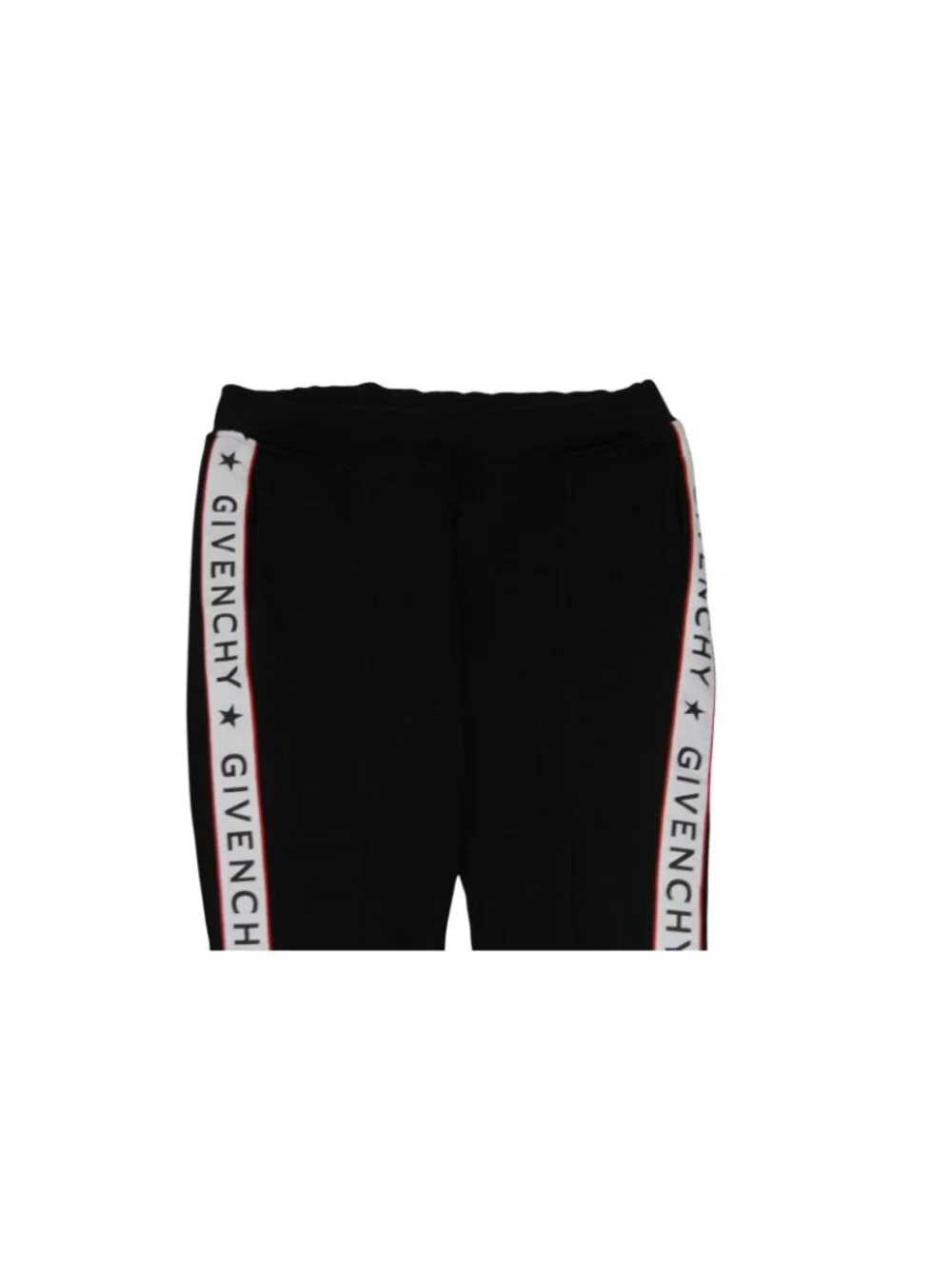 Givenchy Womens Tape Logo Sweat Pants Size US 12 Black White Red Joggers Track